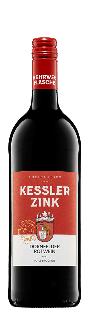 Kessler-Zink Dornfelder Halbtrocken Flasche 1L Glas Mehrweg , zzgl. Pfand: 0,15 €