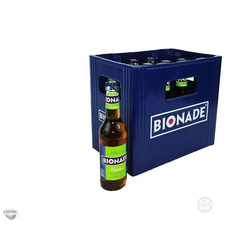 Bionade Kräuter 1 x Kasten 12 x 0,33l Glas Mehrweg 1l/2,90€ zzgl. Pfand: 2,46 €