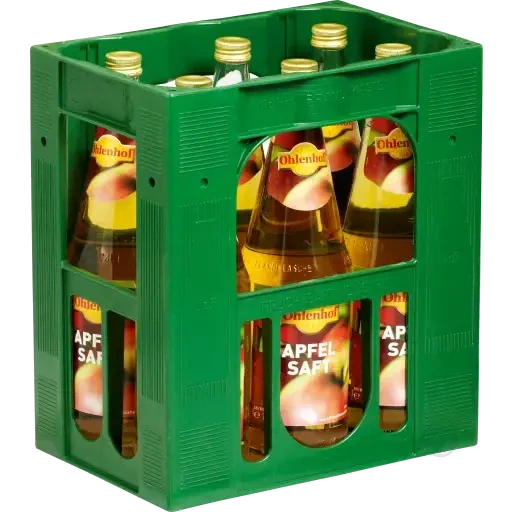 Ohlenhof Apfelsaft klar Kasten 6 x 1l Glas Mehrweg, zzgl. Pfand: 2,40 €