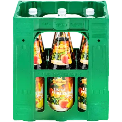 Ohlenhof Eistee Pfirsic1l h Kasten 6 x Glas Mehrweg, zzgl. Pfand: 2,40 €