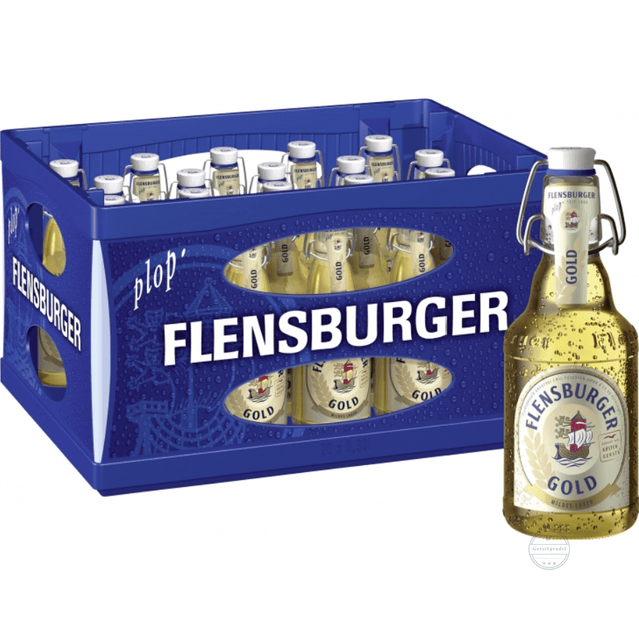 Flensburger Gold 20x0,33l Glas 1 l = 2,80 € Mehrweg, zzgl. 4,90 € Pfand
