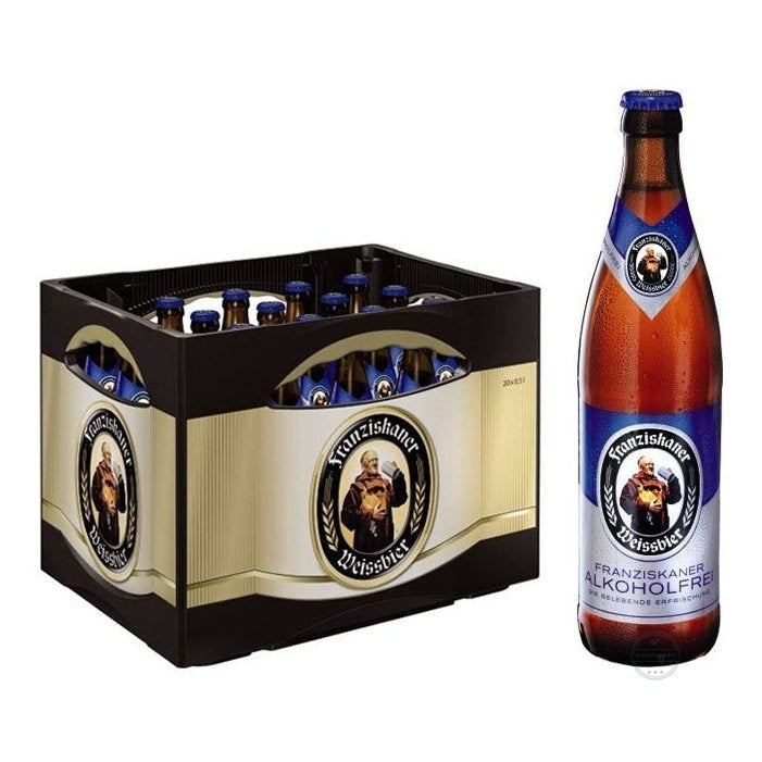 Franziskaner Hefe alkoholfrei 1 x Kasten 20 x 0,5 l Glas zzgl. Pfand: 3,10 €