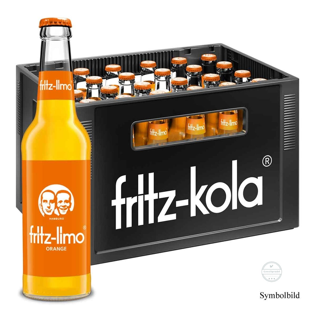Fritz Limo Orangenlimonade 1 x Kasten 24 x 0,33l Glas Mehrweg 1,40 € /1l zzgl. Pfand: 3,42 €