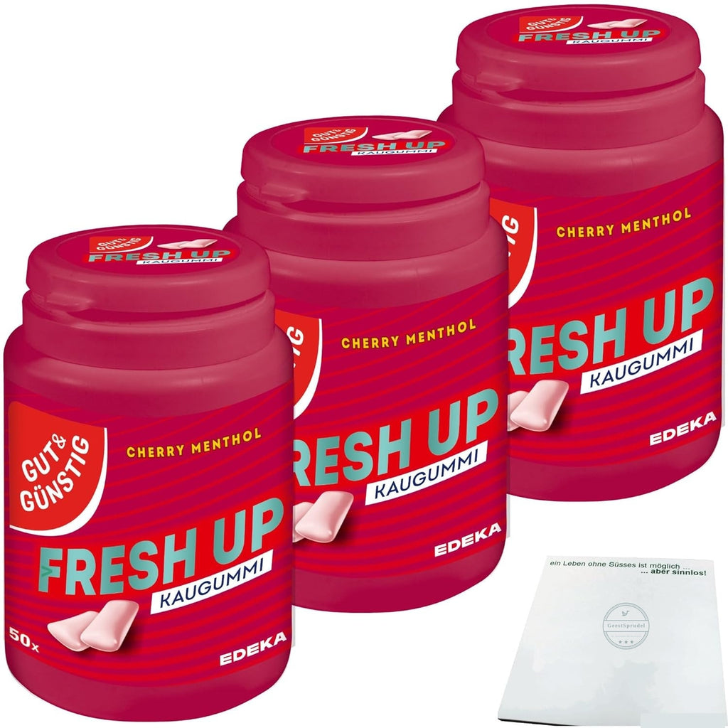 Kaugummi Cherry-Menthol zuckerfrei 50 Stk. Dose