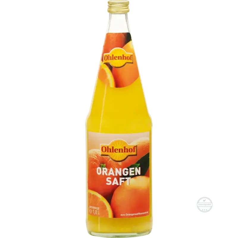 Ohlenhof Orangensaft Kasten 6 x 1l Glas Mehrweg, zzgl. Pfand: 2,40 €