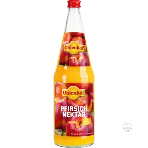 Ohlenhof Pfirsichnektar Kasten 6 x 1l Glas Mehrweg, zzgl. Pfand: 2,40 €