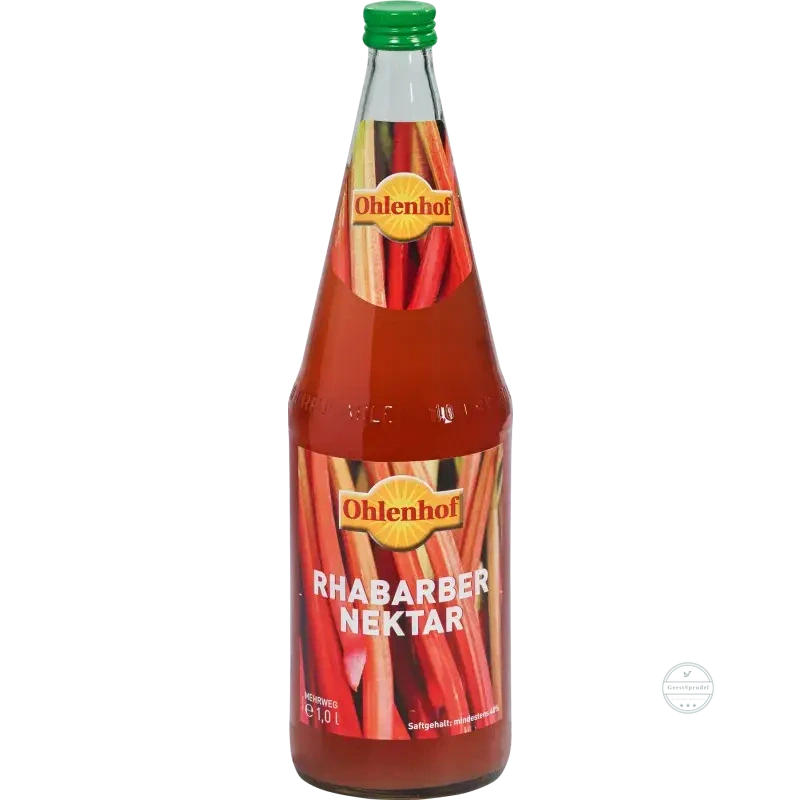 Ohlenhof Rhababernektar Kasten 6 x 1l Glas Mehrweg, zzgl. Pfand: 2,40 €