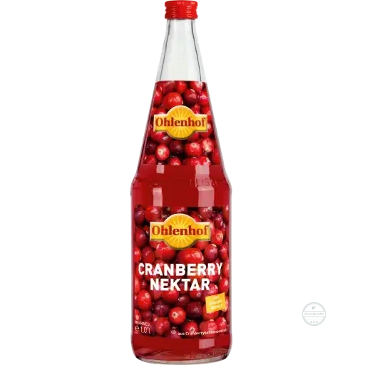 Ohlenhof Cranberrynektar Kasten 6 x 1l Glas Mehrweg, zzgl. Pfand: 2,40 €