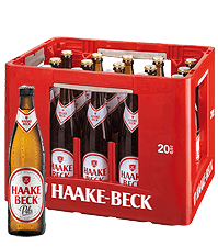 Haake Beck Pils 1 x Kasten 20x0,5l Glas 1 l = 1,65 € Mehrweg, zzgl. 3,10 € Pfand